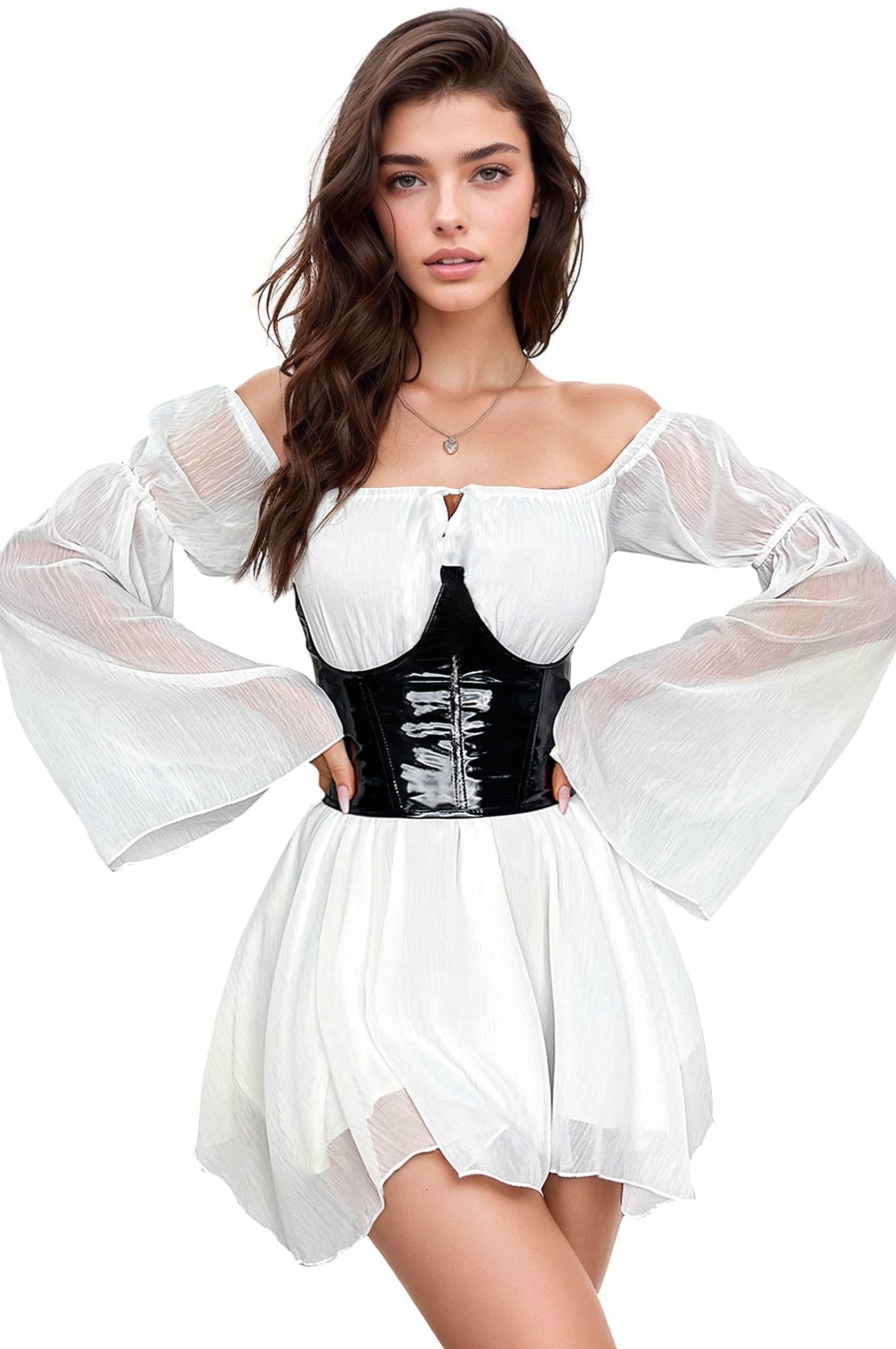 white lace lingerie dress Sexy Silky Two Piece Set See through Nightdress Risette 110 C Large 160 LACE LINGERIE STYLE MIDI DRESS