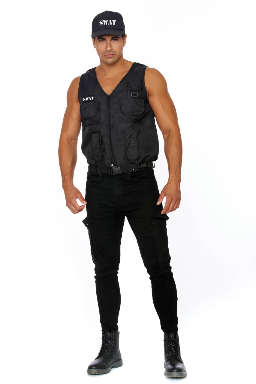 Mens SWAT Costume, Male SWAT Costume