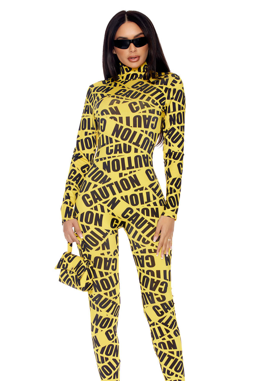 Sexy Caution Tape Costume