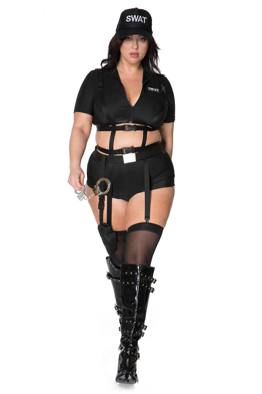 sexy lingerie lesbians Plus Size SWAT Commander Costume, Plus Size Sexy SWAT Halloween Costume –  3wishes.com