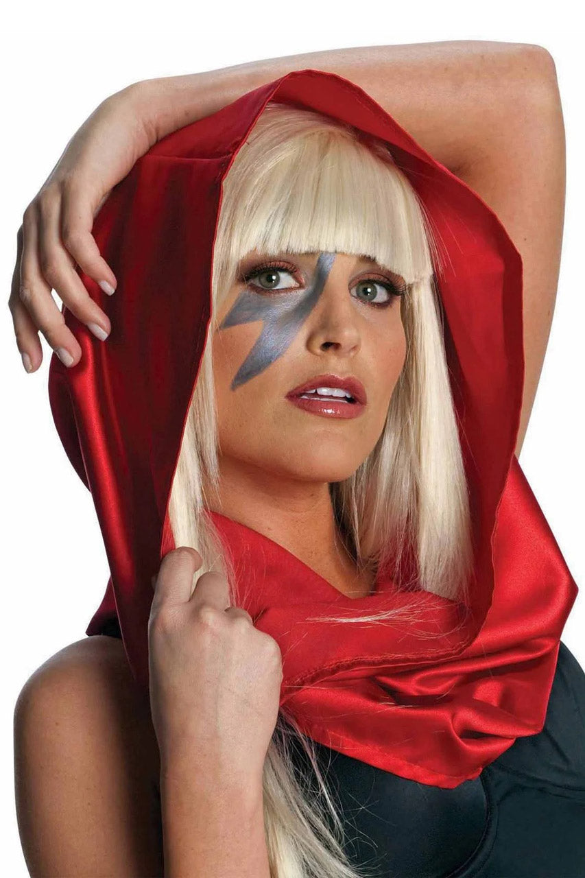 Red Lady Gaga Head Scarf