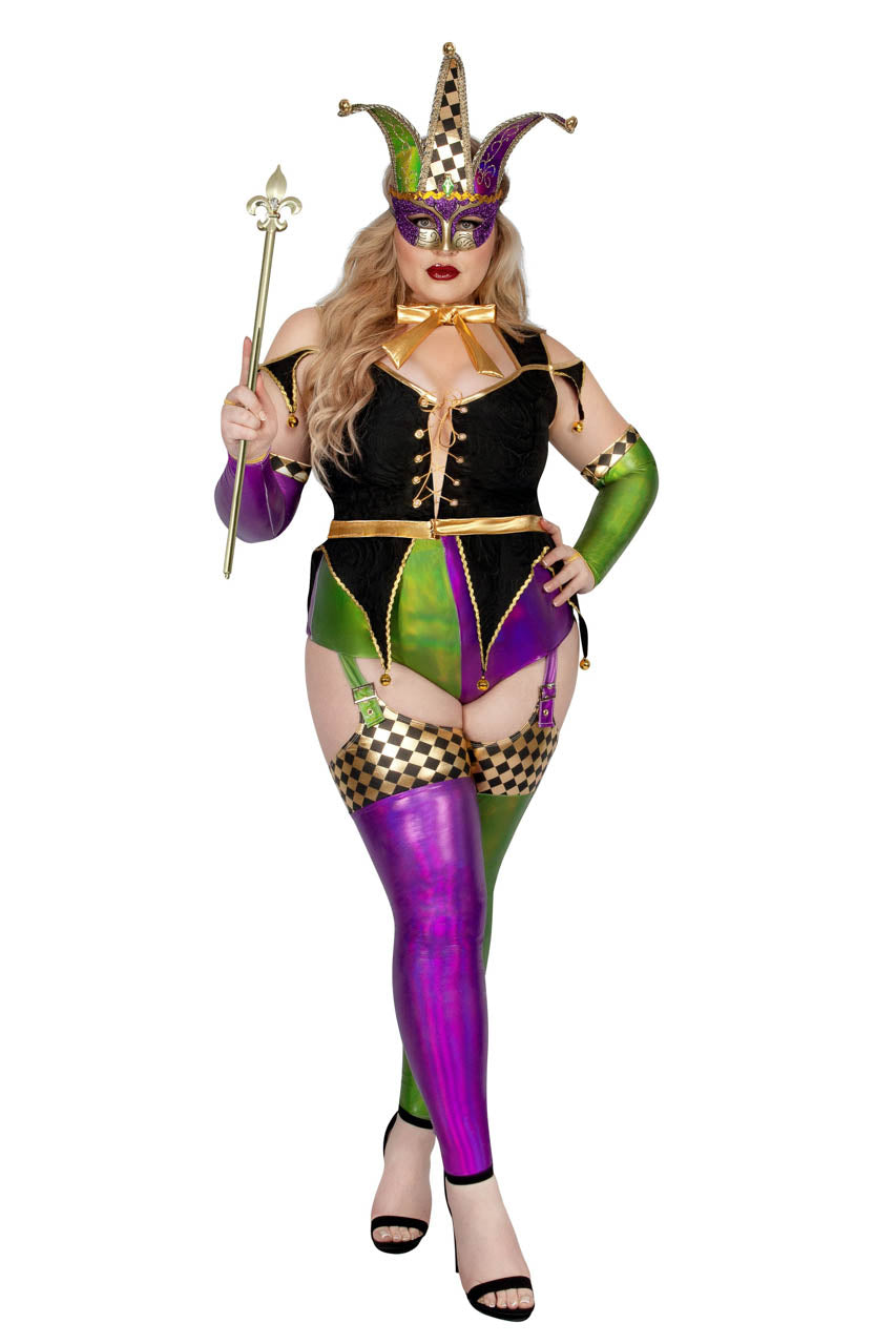 Plus Size Carnival Cutie Costume, Plus Size Mardi Gras Halloween Costume –  3wishes.com
