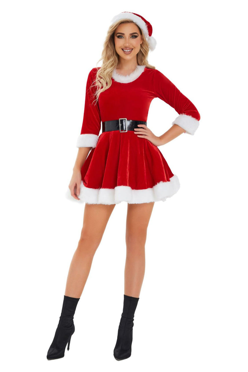 white christmas dresses Plus Size Simply Sexy Santa costume – 3wishes.com