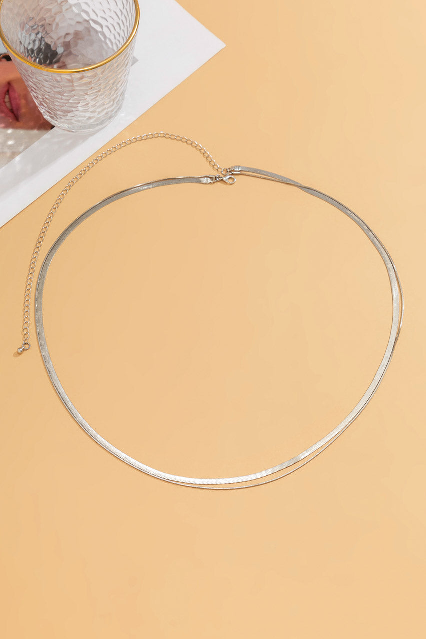 Silver Flat Belly Chain