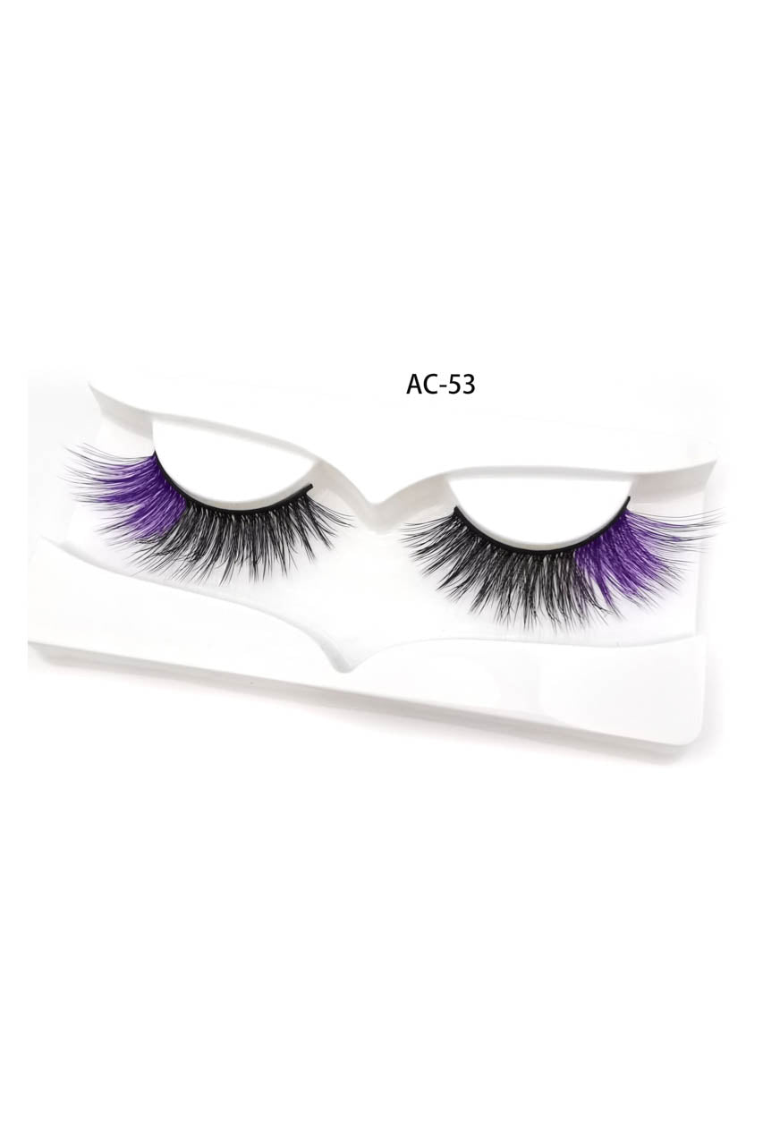 Black and Violet Eyelashes