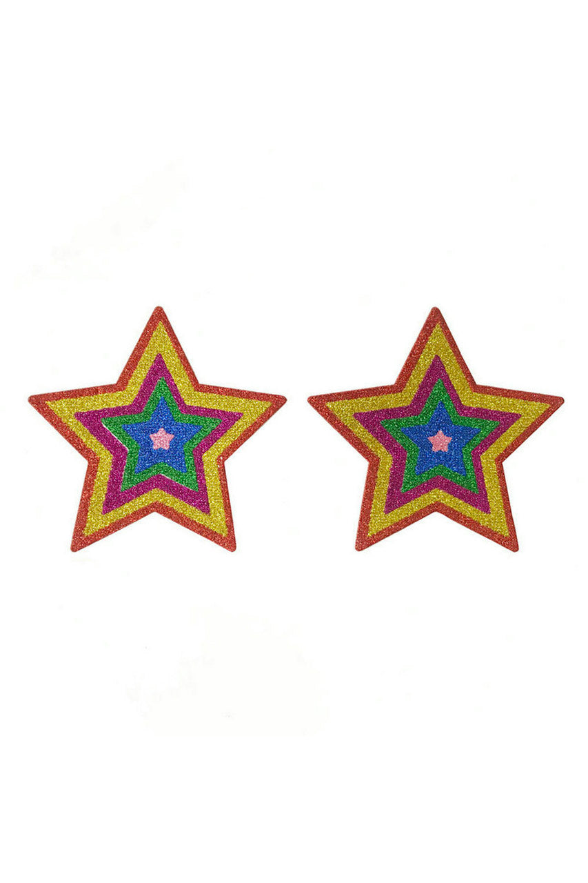 Multi Color Star Pasties