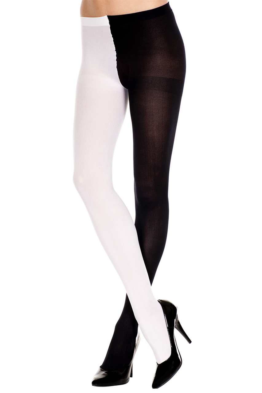 Shop these women's white and black pantyhose
