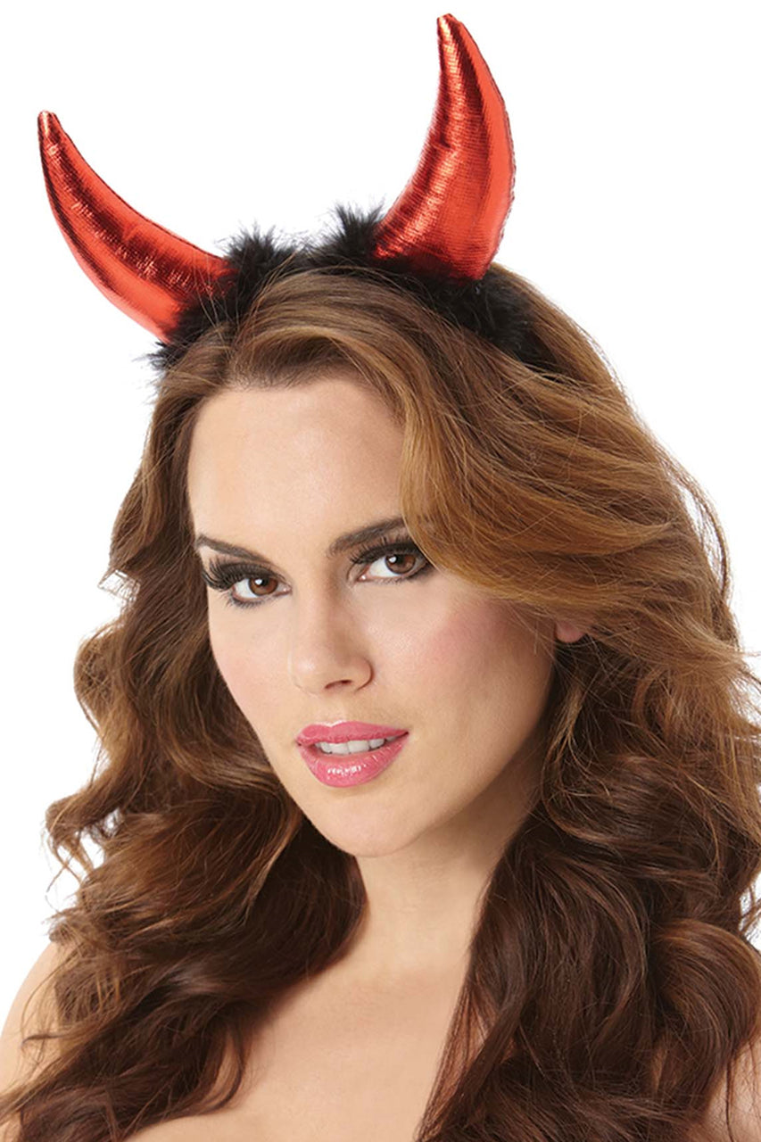 red devil horns headband
