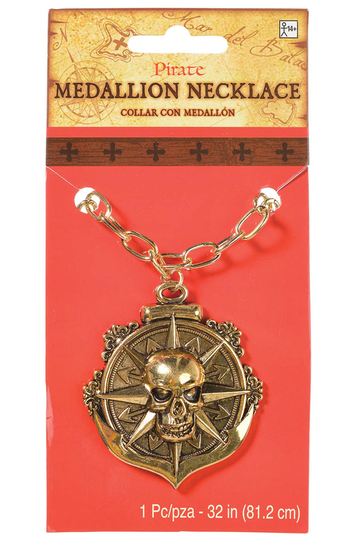 Pirate medallion necklace