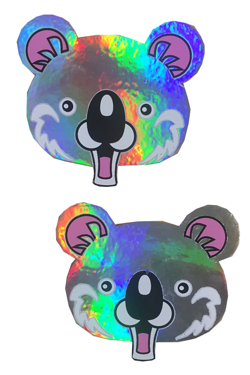 Shop these fun pasties that feature koala nipple pasties with holographic material