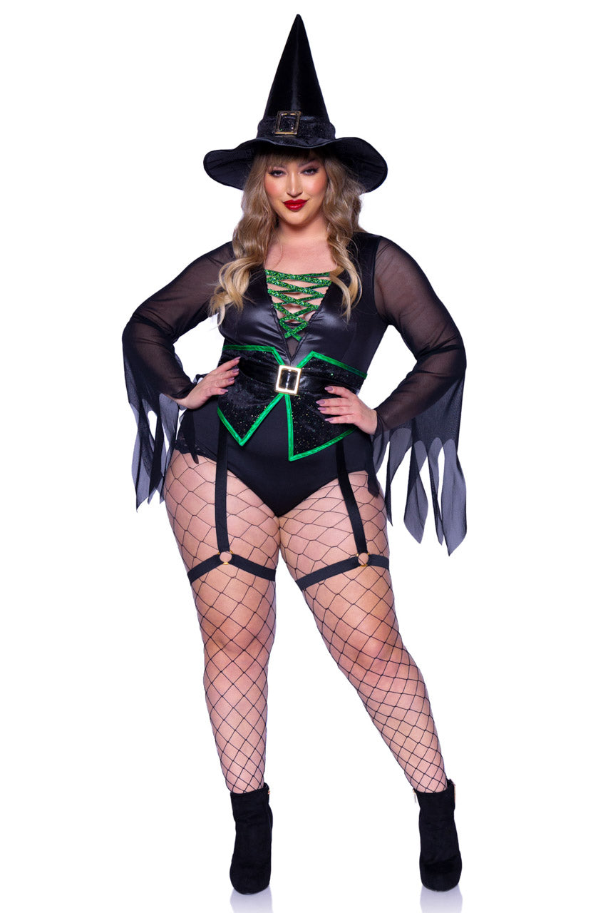 Plus Size Broomstick Babe Costume