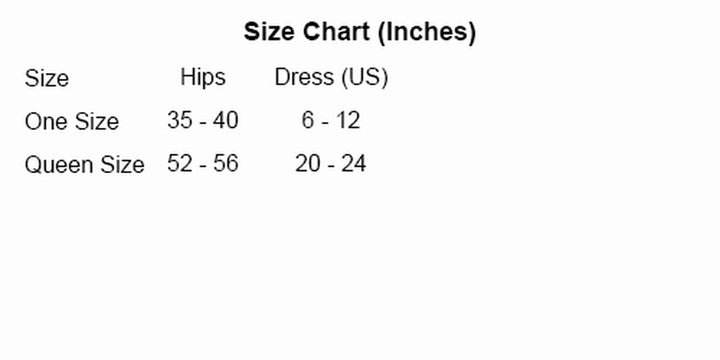 Magic Silk Panties Size Chart
