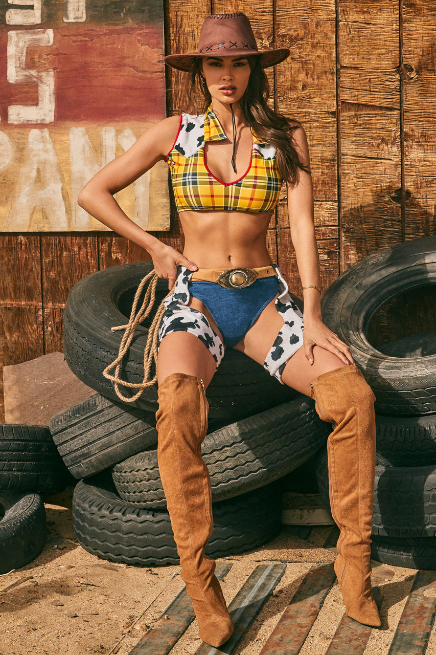 Girl's Western Diva Cowgirl Costume
