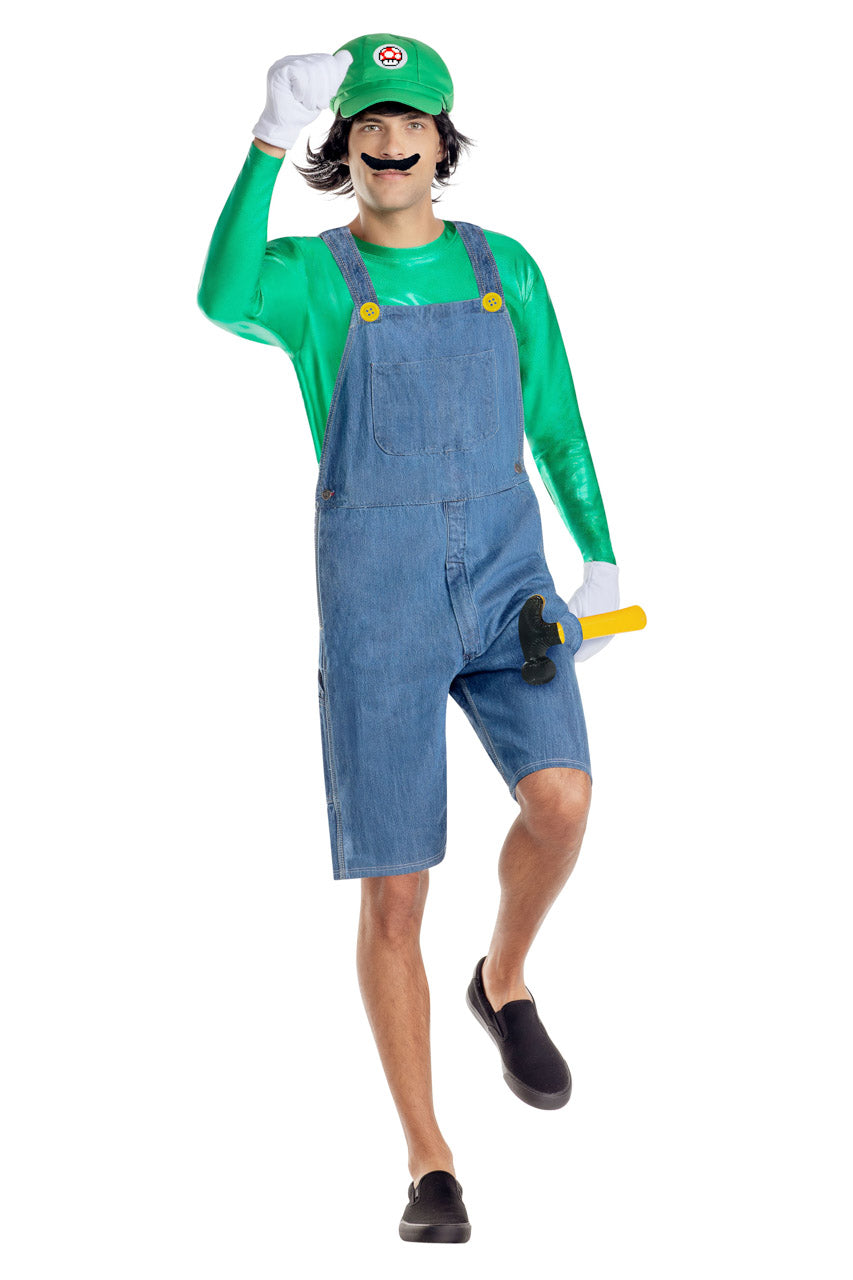 Men's Green Gamer Costume