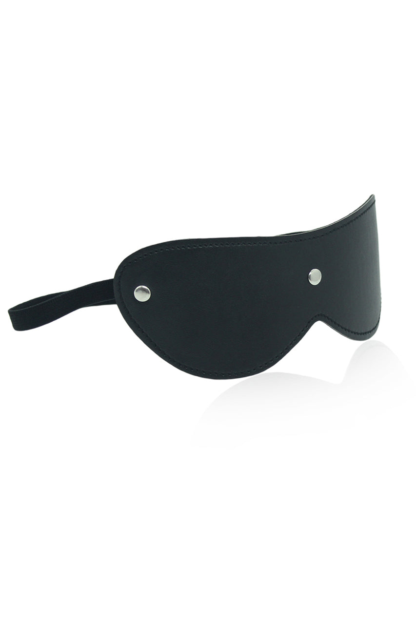 Faux Leather Eye Mask, Leather Blindfold
