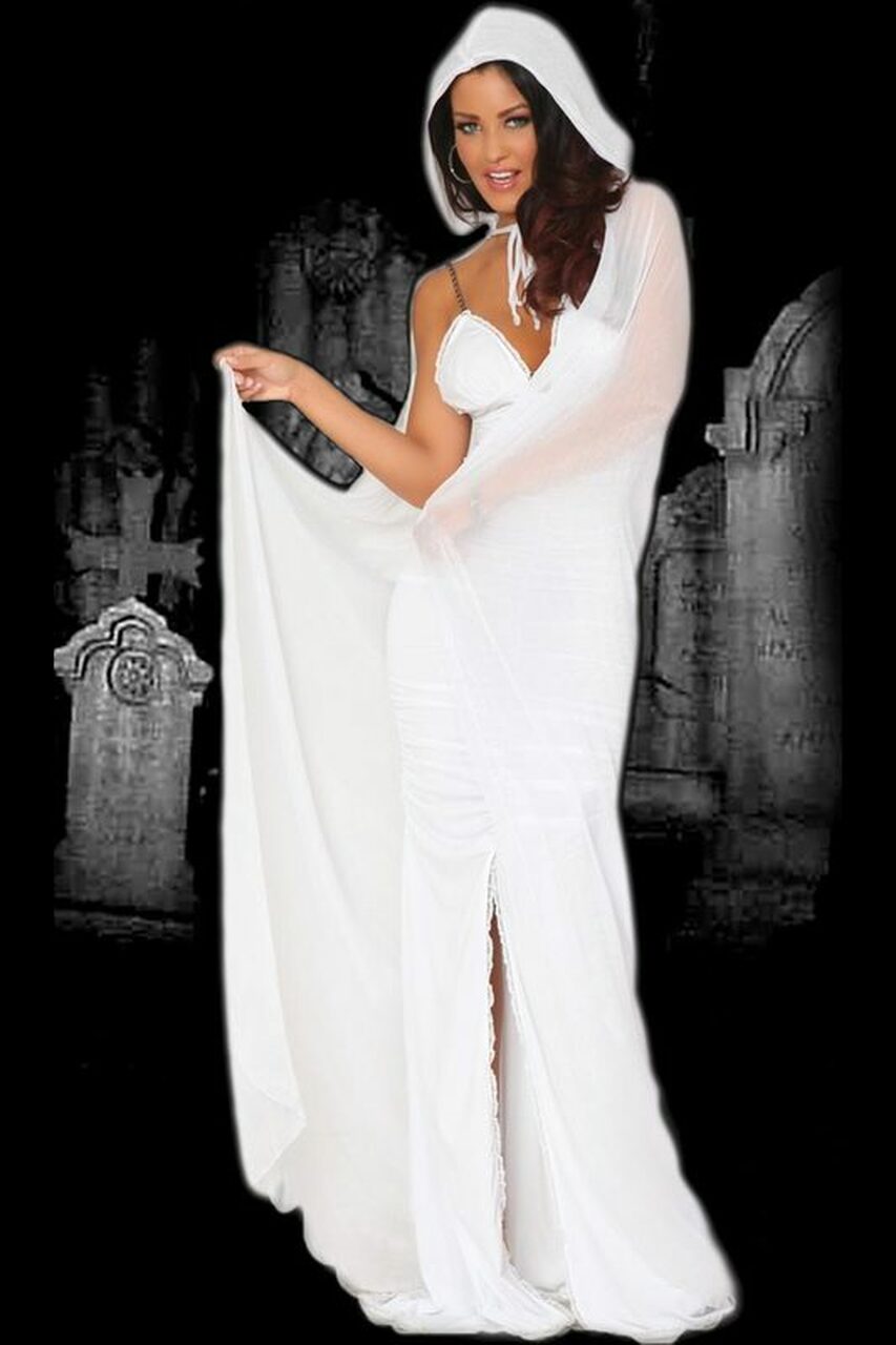 Sexy Halloween Spirit Ghost Costume for Adults 3wishes.com Sexy Halloween Spirit Ghost Costume for Adults 3wishes.com