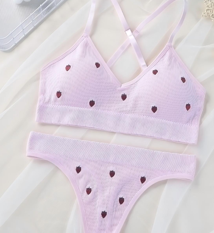 LIMITED EDITION: Strawberry Cami Set