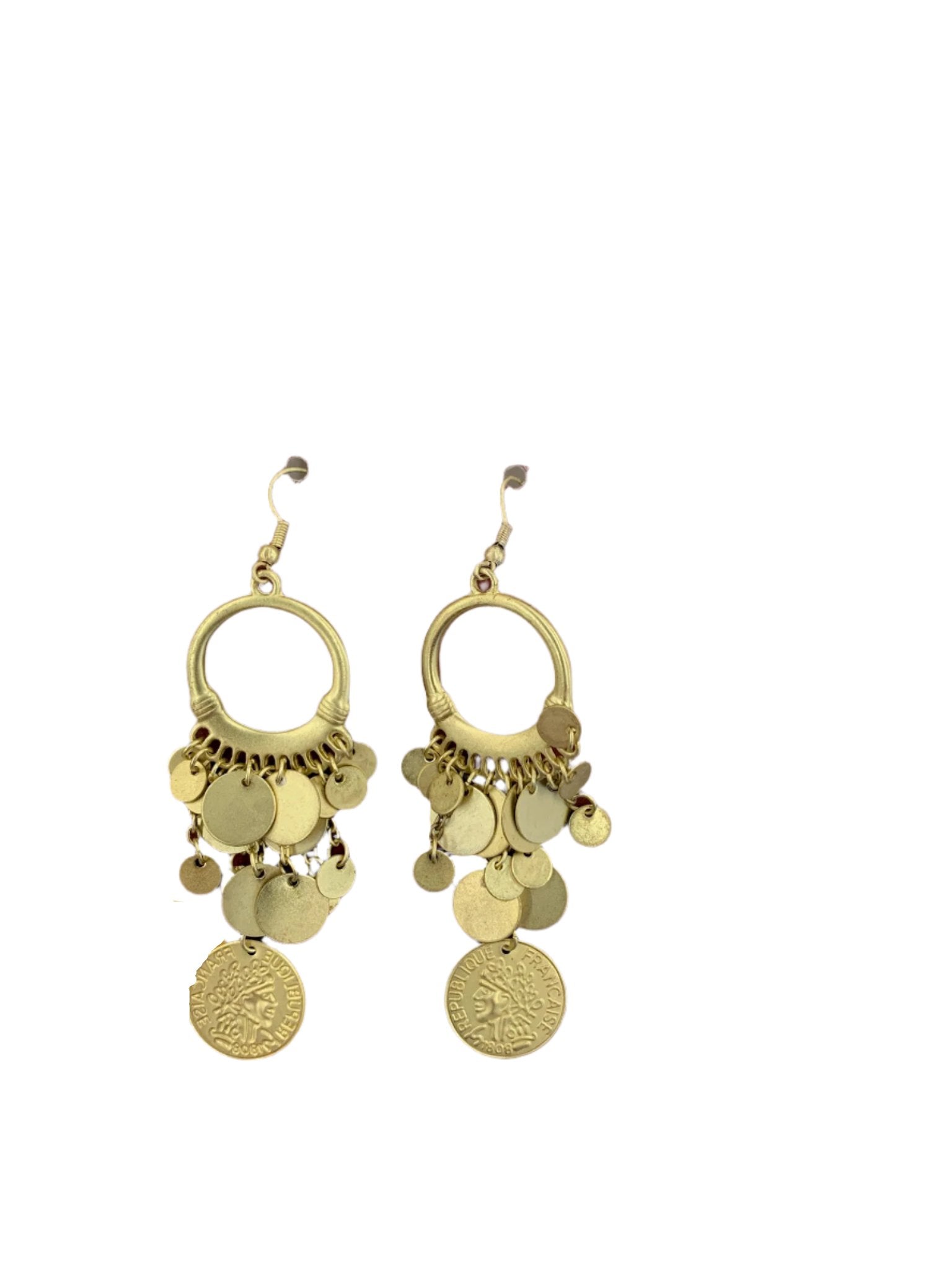 Coin Earring Design Coin Earrings – 3wishes.com