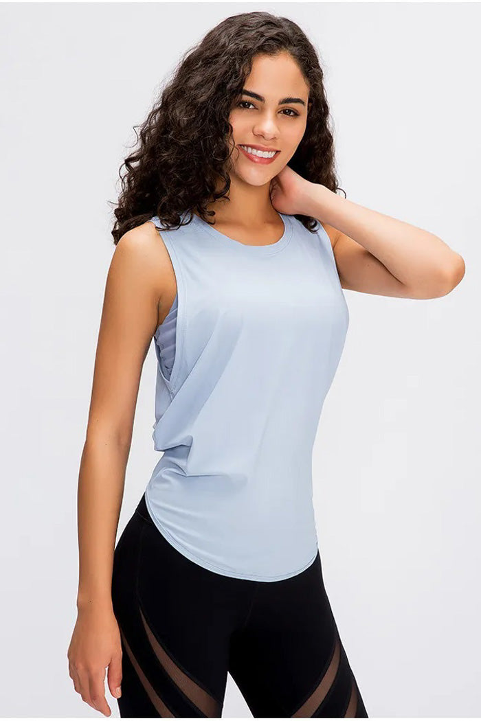 Pickleball Tennis Split Back Tank Top, Split Back Tennis Tank Top ...