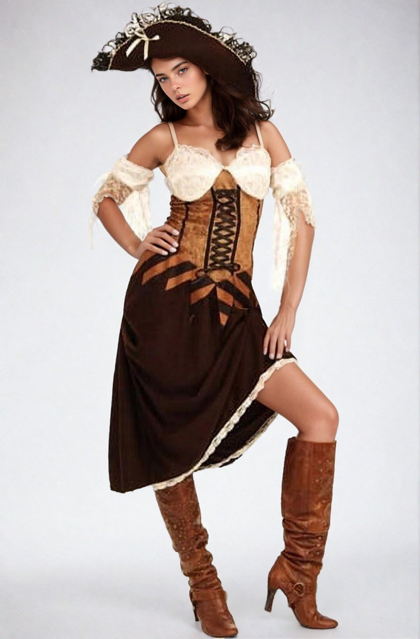 Elegant Pirate Maiden Costume