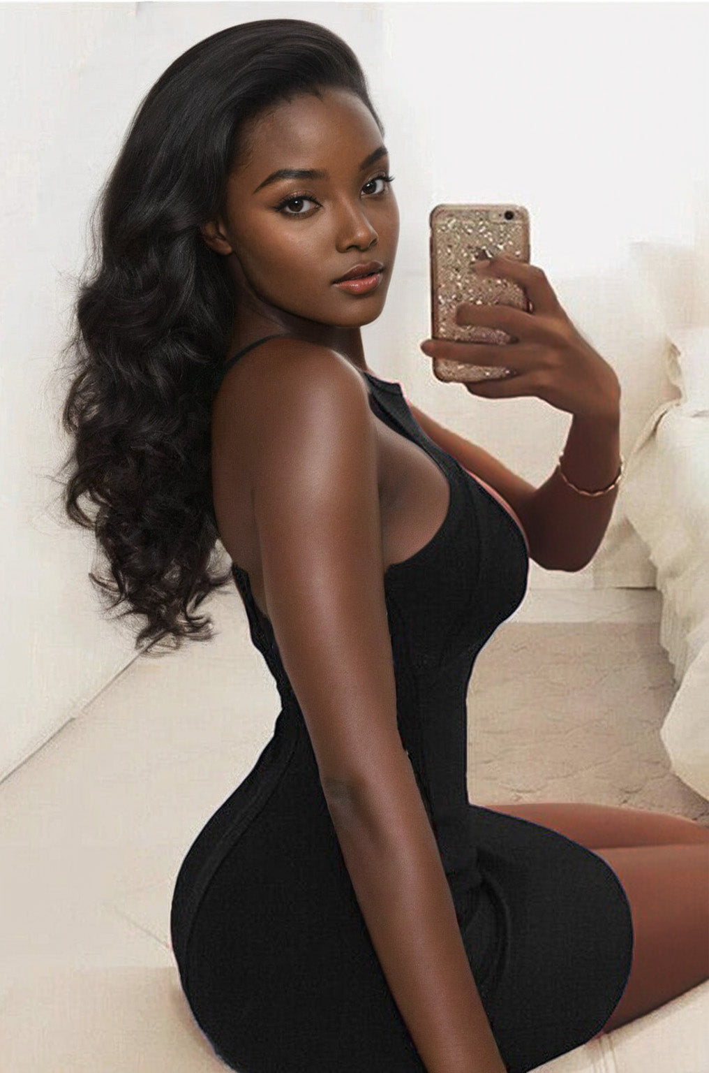 Busty Cut Out Seamless Dress –
