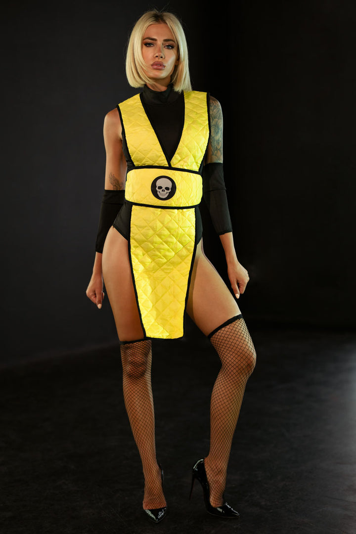 Yellow Ninja Gamer Costume