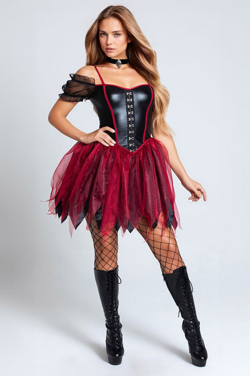 Naughty Red Riding Hood Costume - Red / Medium Naughty Red Riding Hood Costume - Red / Medium
