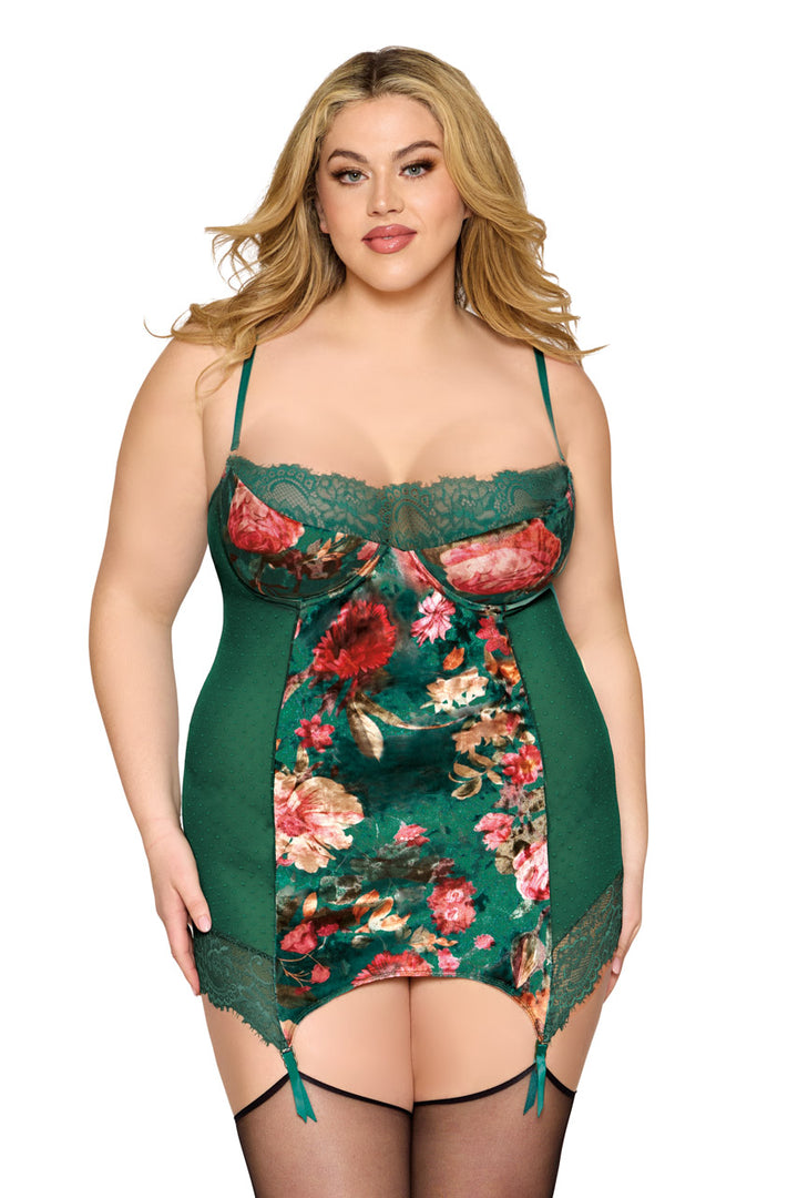 Emerald Garden Chemise Plus Size