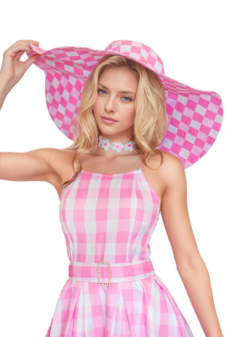 Plus Size Pink Gingham Doll Costume