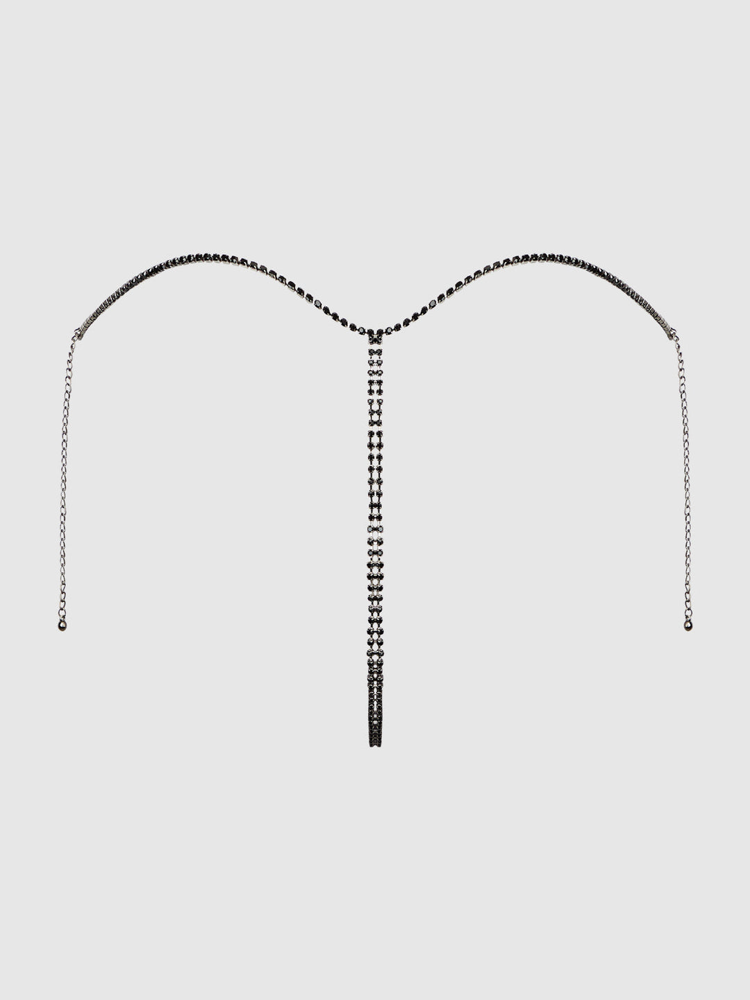 RHINESTONE VERTICAL THONG