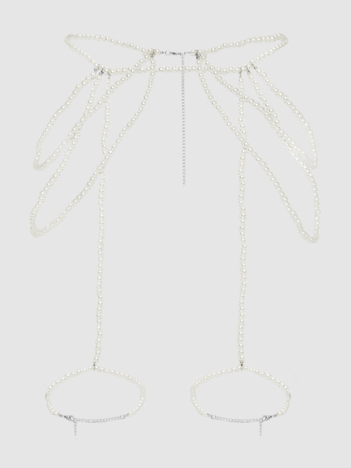 PEARL DRAPED GARTER