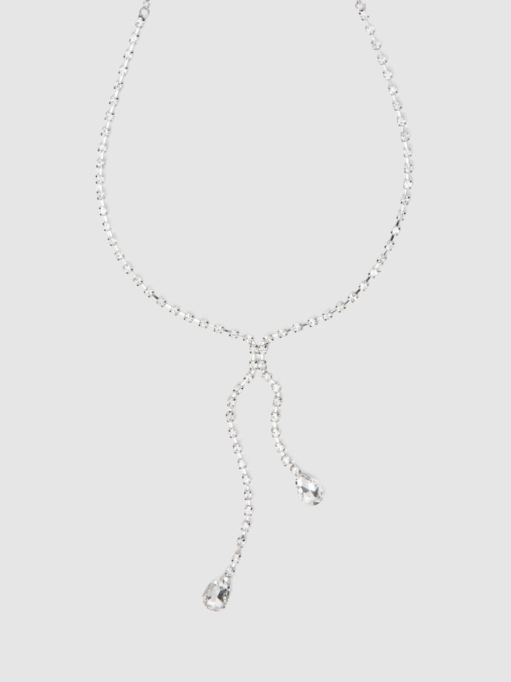 RHINESTONE DANGLE CLAMPS