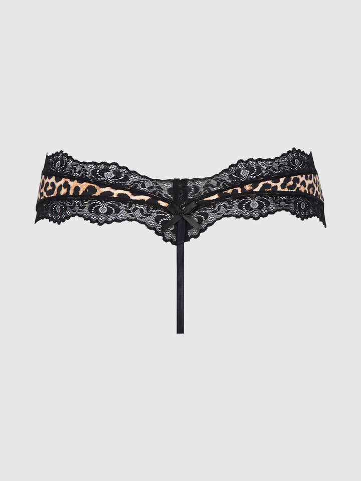DEVON MICRO &amp; LACE TRIM G-STRING