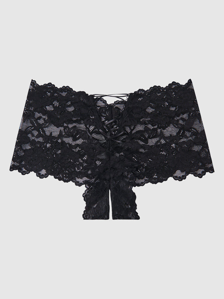 BELLA LACE CROTCHLESS CHEEKY