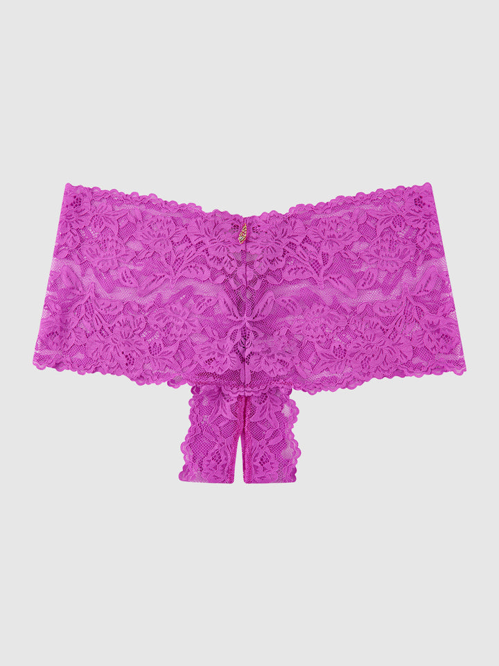 BELLA LACE CROTCHLESS CHEEKY