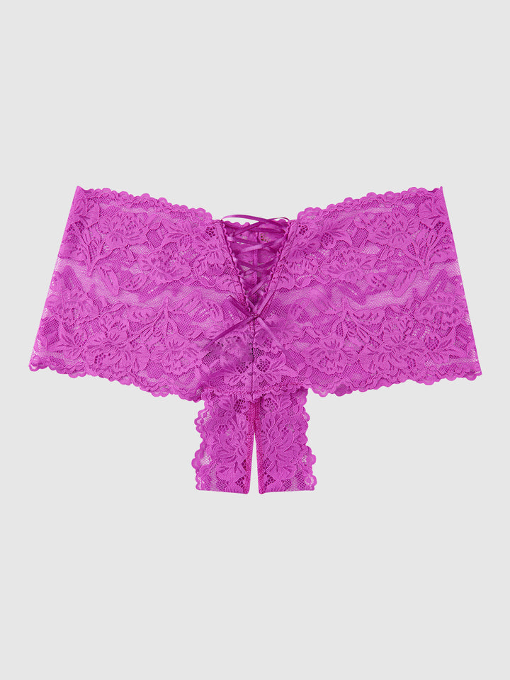 BELLA LACE CROTCHLESS CHEEKY