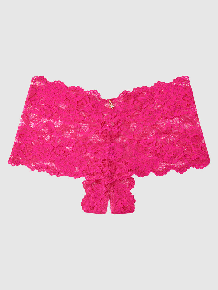BELLA LACE CROTCHLESS CHEEKY