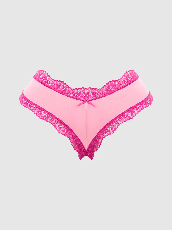VERA MICRO &amp; LACE TRIM G-STRING