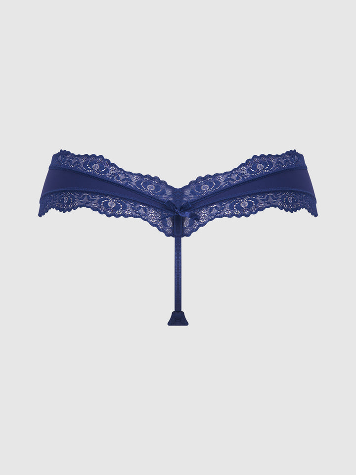 VERA MICRO &amp; LACE TRIM G-STRING