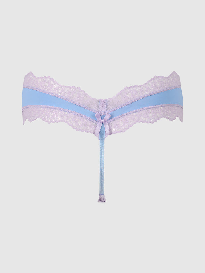 VERA MICRO &amp; LACE TRIM G-STRING