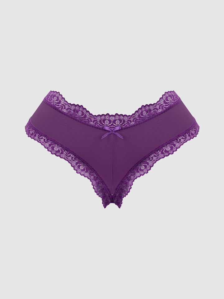 VERA MICRO &amp; LACE TRIM G-STRING