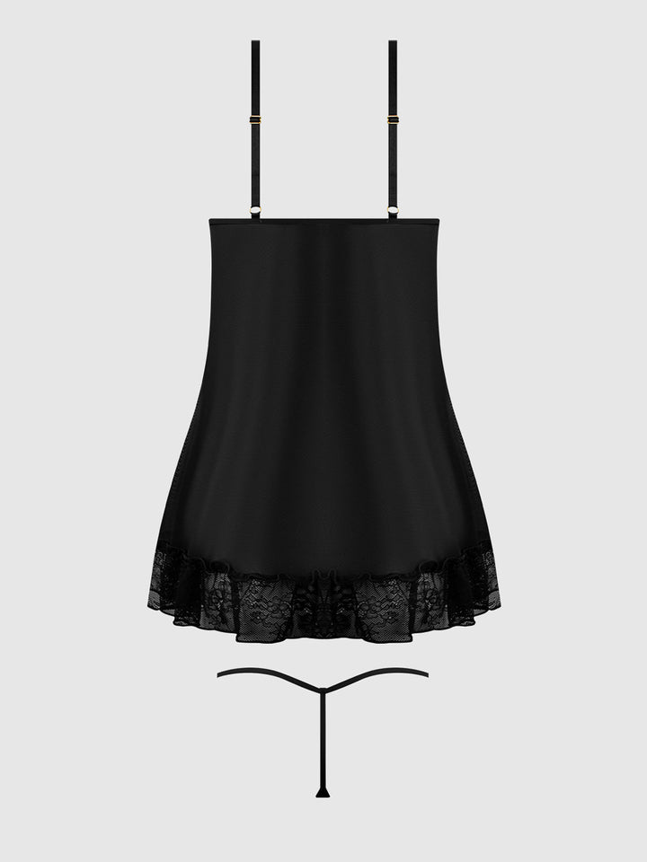 KIKI LACE BABYDOL &amp; G-STRING SET