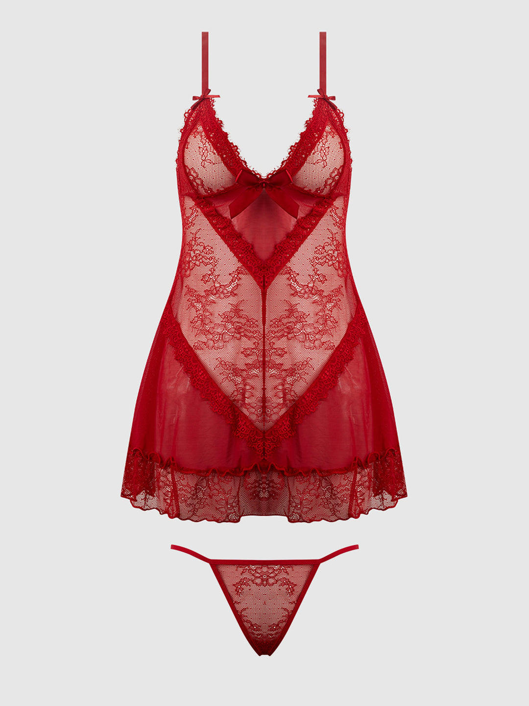 KIKI LACE BABYDOL &amp; G-STRING SET