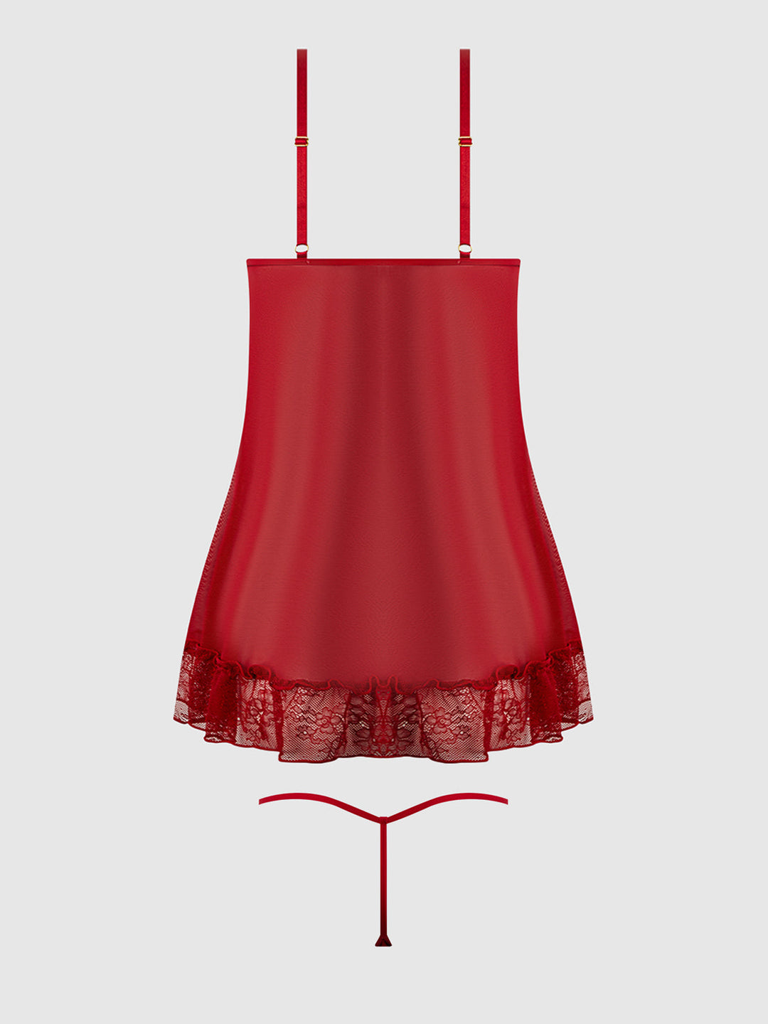 KIKI LACE BABYDOL &amp; G-STRING SET