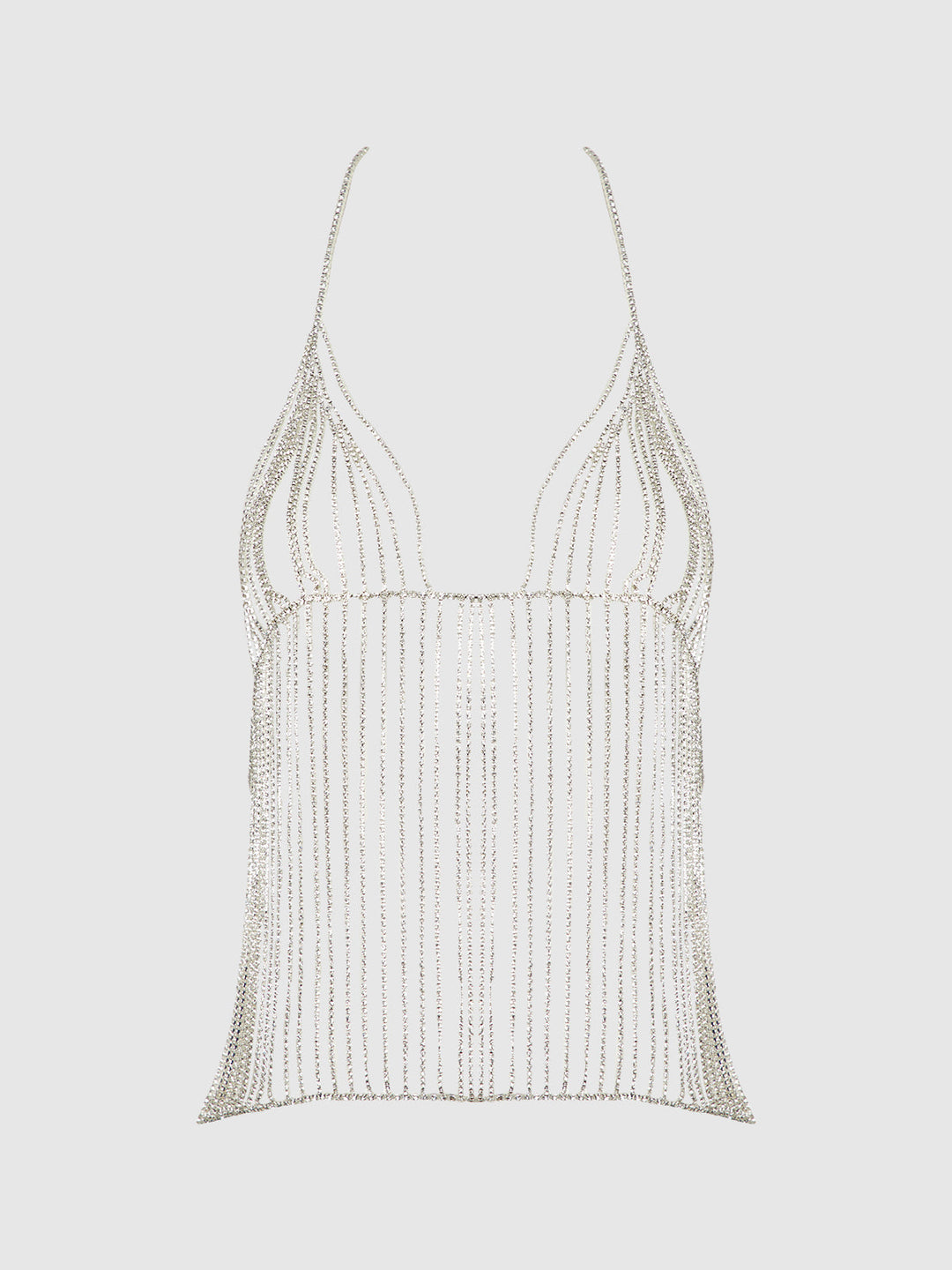 RHINESTONE PLUNGE CAMI