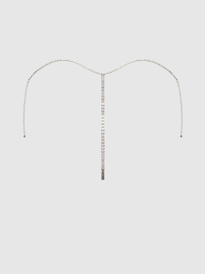 CHAINMAIL RHINESTONE THONG