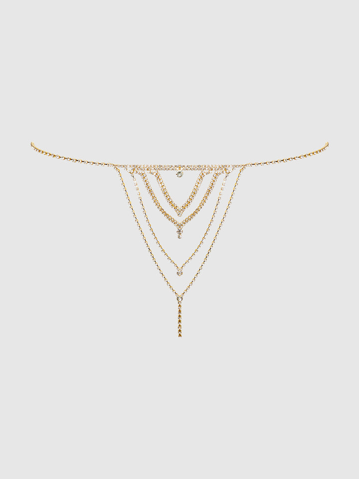 RHINESTONE V-FRONT PANTY