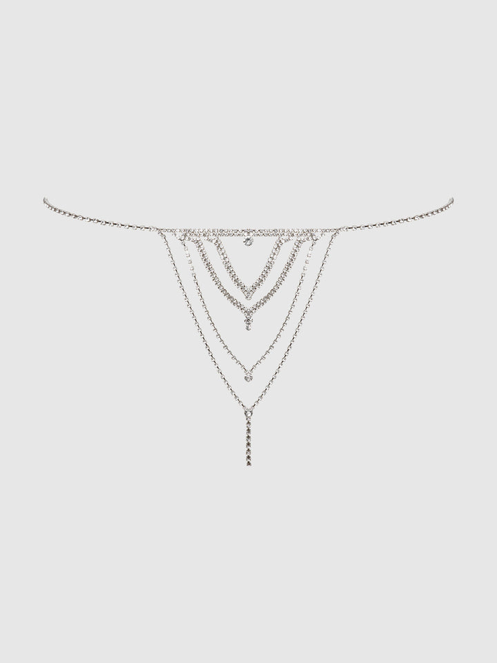 RHINESTONE V-FRONT PANTY