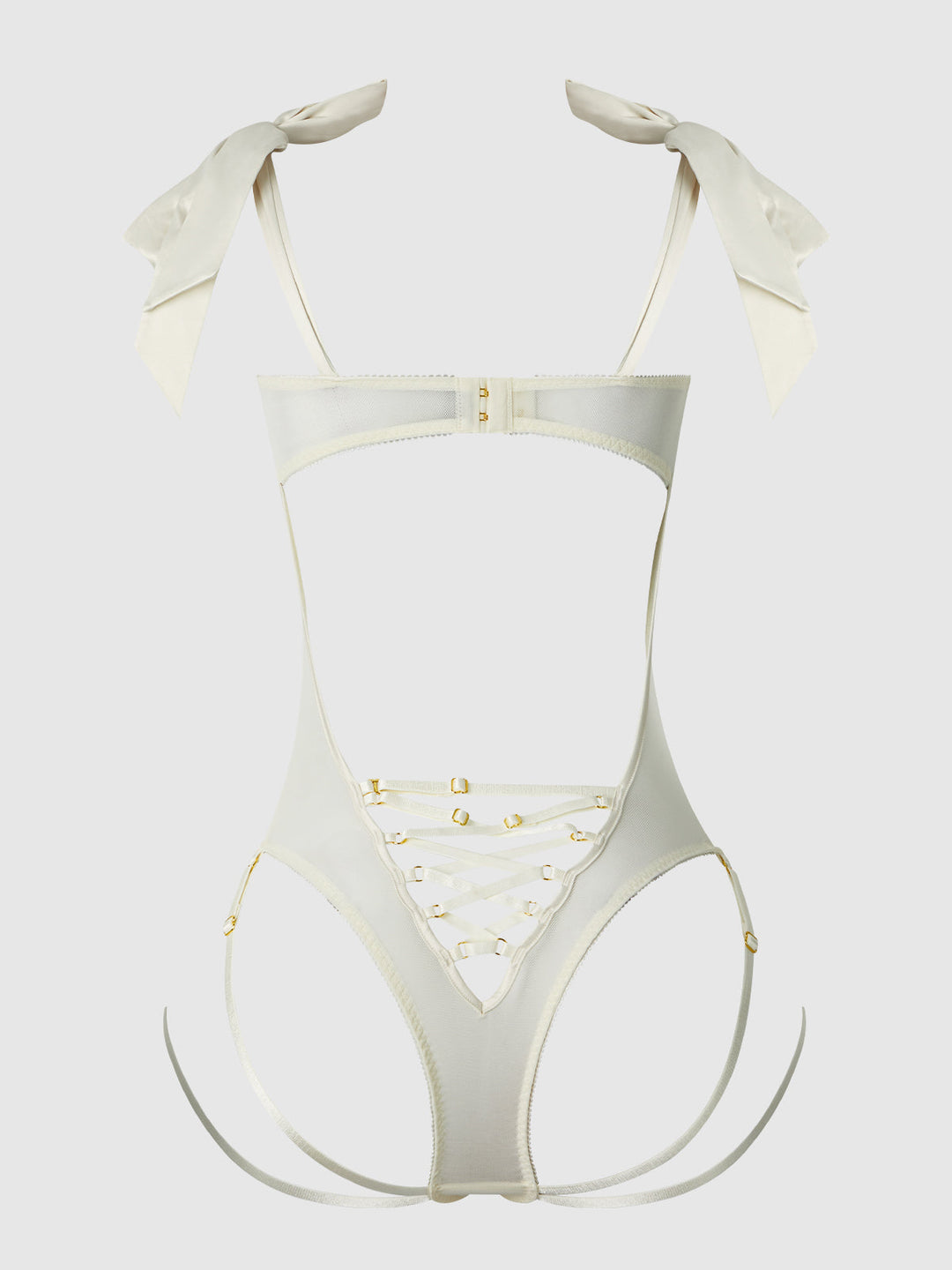 ROSALIE EMBROIDERED LACE TEDDY