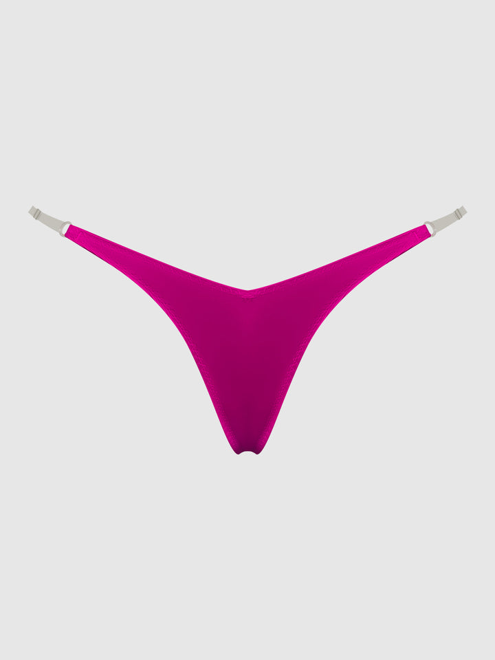 KRYSTAL CLEAR STRAP THONG